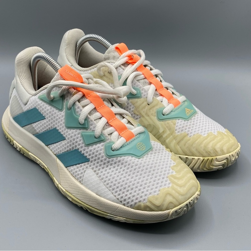 Adidas Womens Solematch Control White Running Shoes Sneakers​